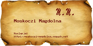 Moskoczi Magdolna névjegykártya